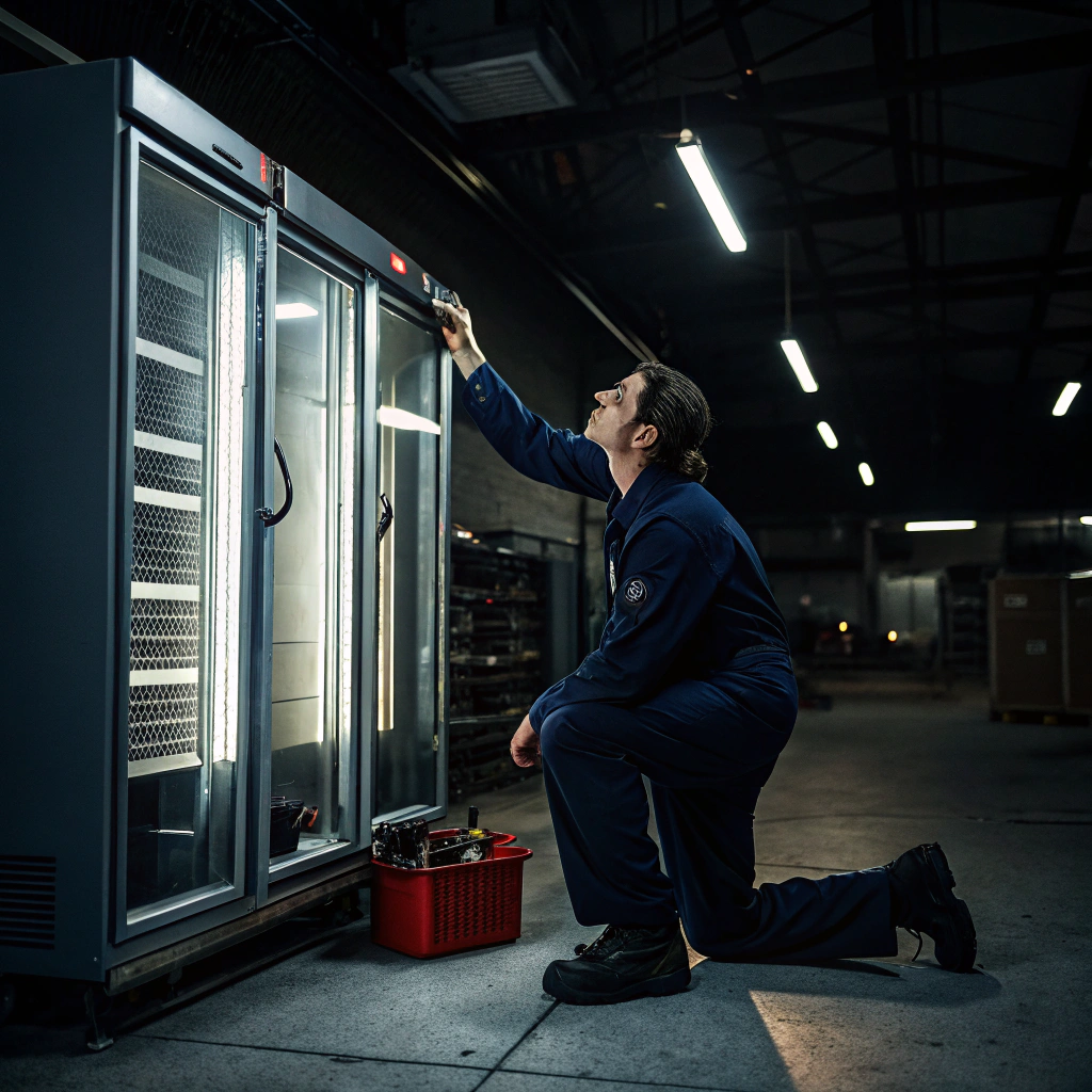 Commercial walk-in cooler and reach-in unit refrigeration diagnostic