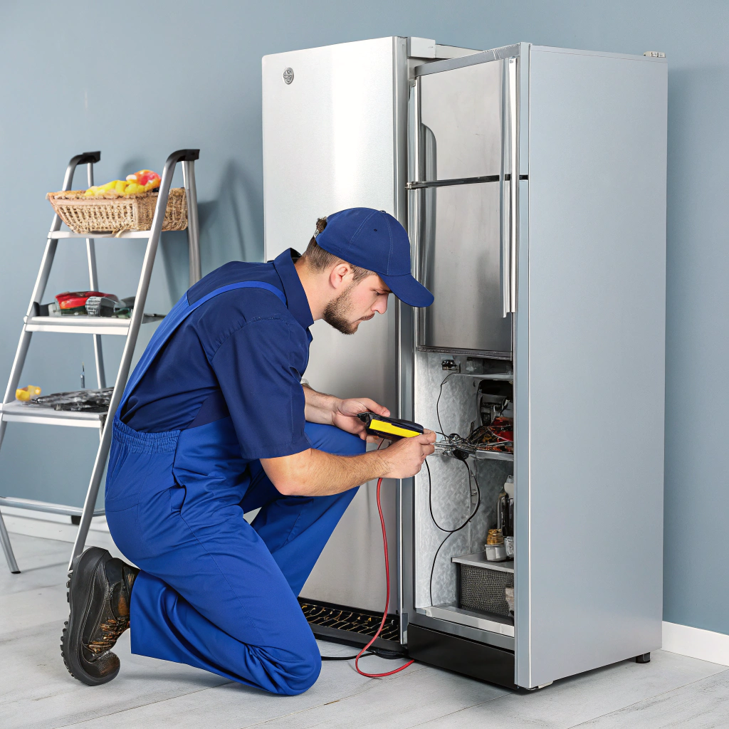 In-refrigerator ice maker ejector and water fill line repair