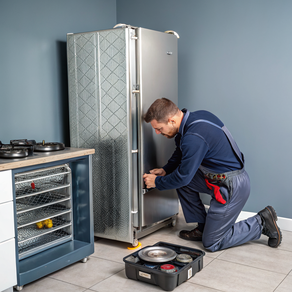 Diagnostic service on a French door refrigerator cooling system